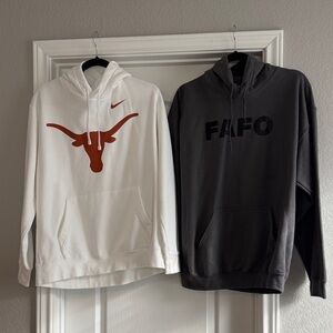 Nike White Longhorns Men's Hoodie Bundle